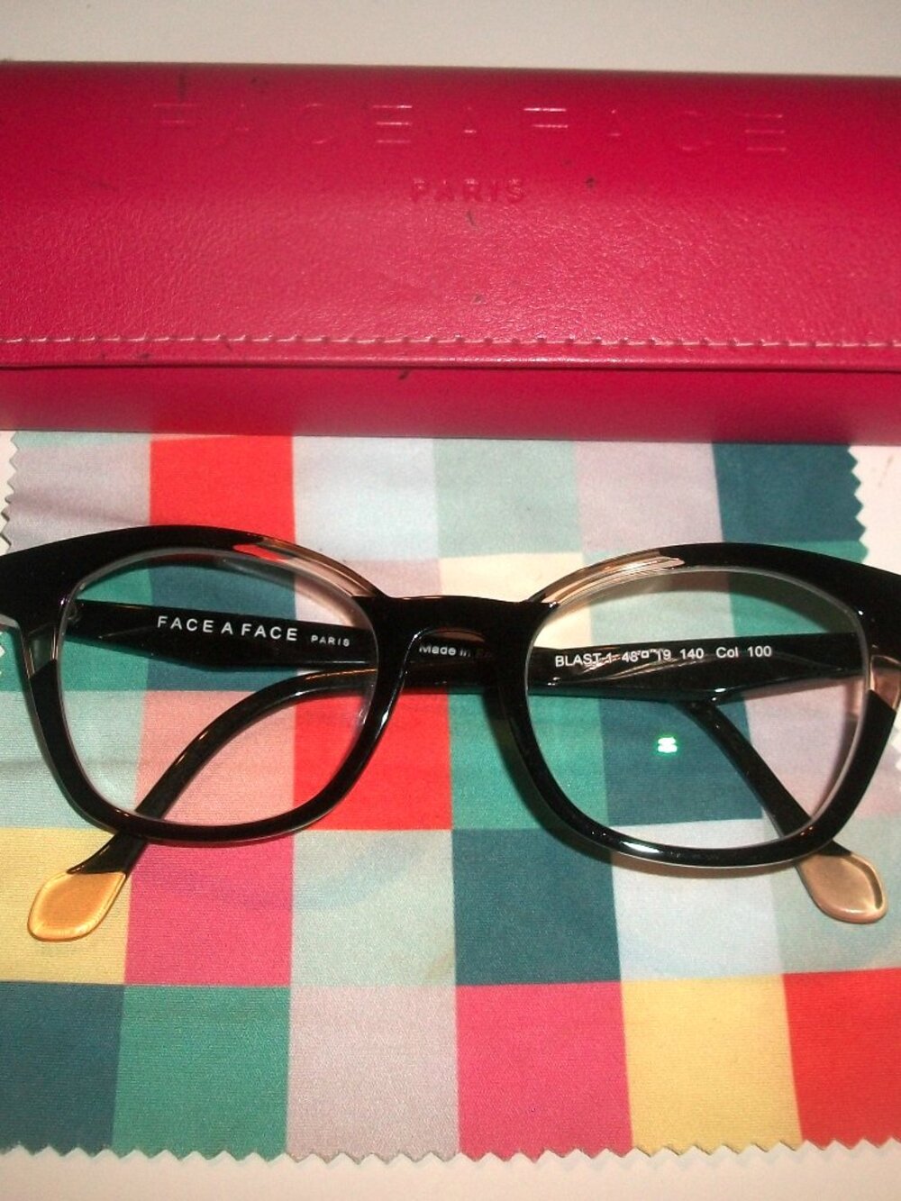 Face a Face Paris BLAST  1 Eyeglasses Handmade in France w Case